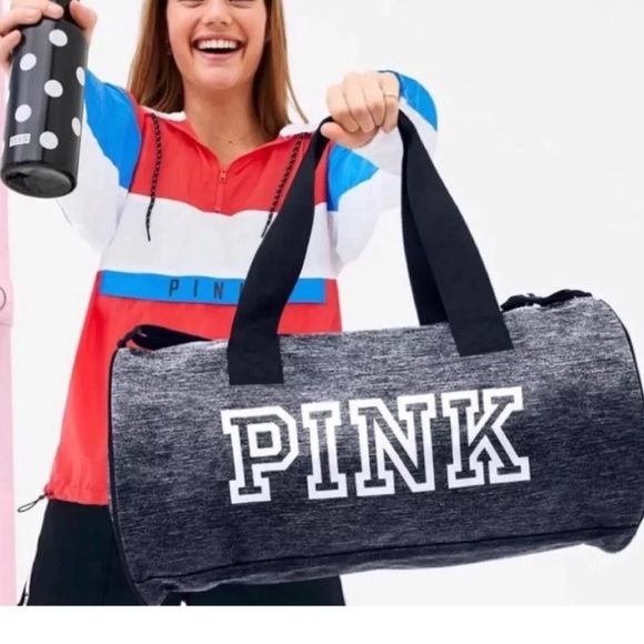 VS Pink Duffle and water bottle - Picture 2 of 7